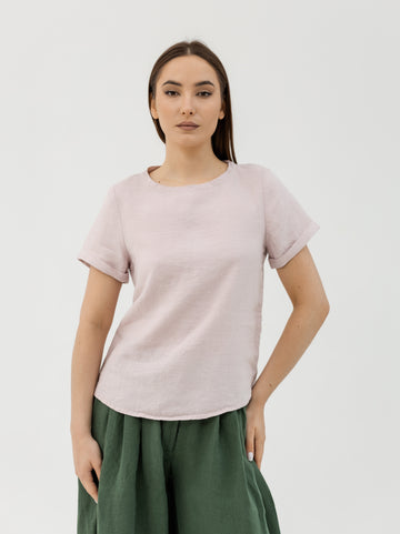 T-shirt rose basique